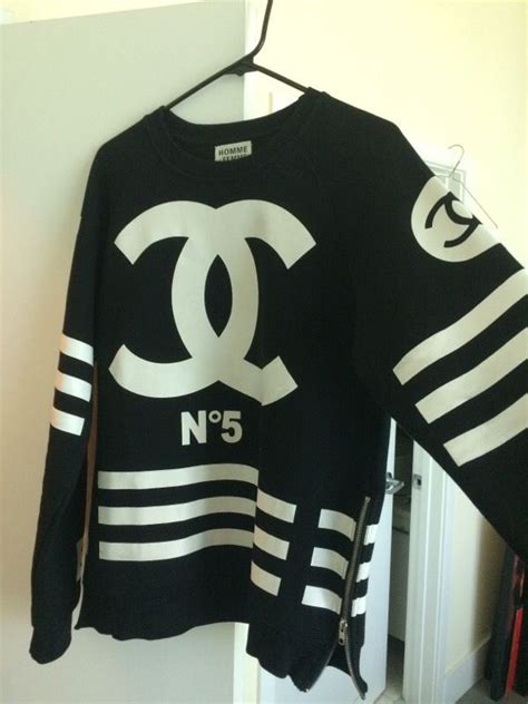 homme femme coco chanel hockey sweater|homme femme shirts.